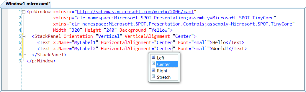 Sample XAML from the Micro WPF Template